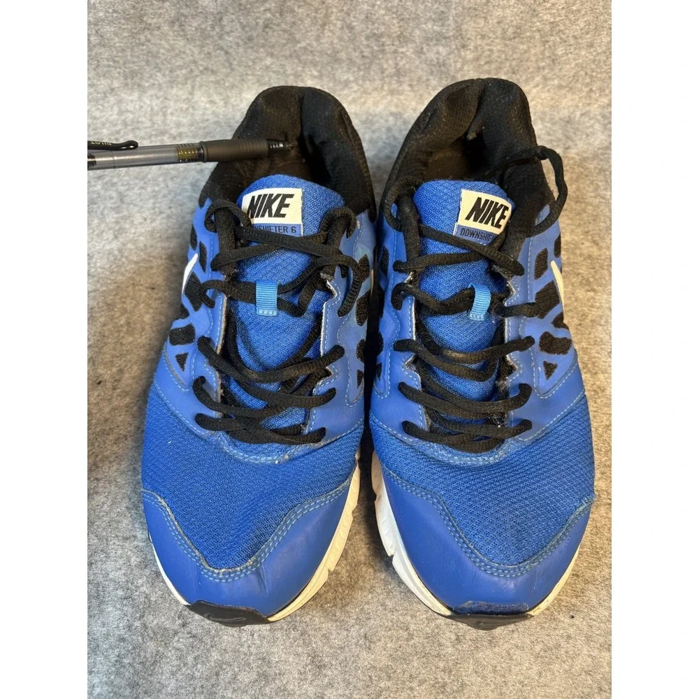 Nike Downshifter 6 Mens Running Shoes Blue Black 684652-410 Size 11